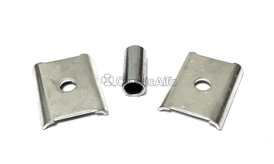 EX036 SET OF METAL PLATES AND INSERT FOR RUBBER EXHAUST HANGER