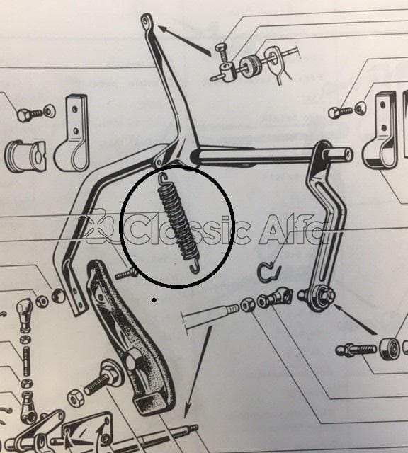 FL087 ACCELERATOR RETURN SPRING ALL 105 MODELS
