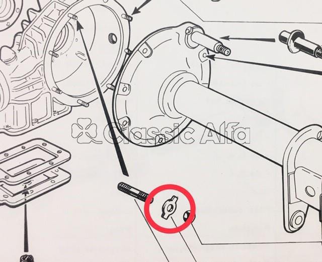 GB075 DIFFERENTIAL TAB WASHER LEFT SIDE