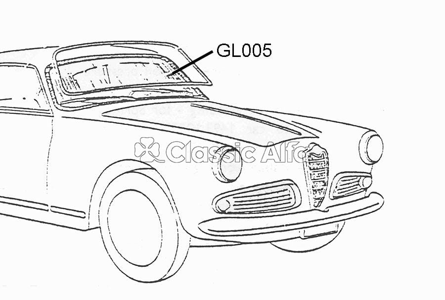 GL005 GIULIETTA SPRINT WINDSCREEN