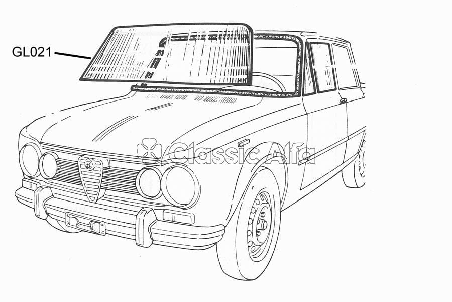 GL021 GIULIA/BERLINA SALOON WINDSCREEN £275.00