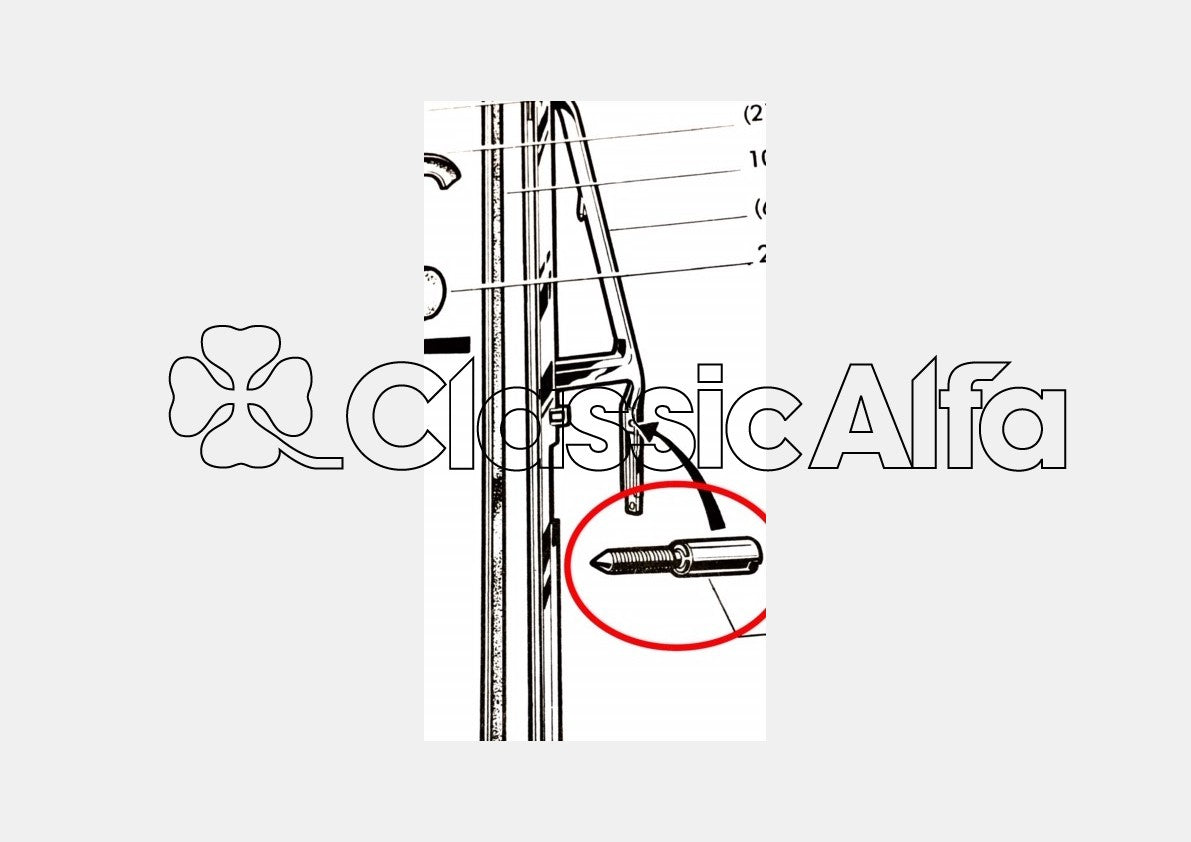 GL037 GT QUARTERLIGHT SCREW