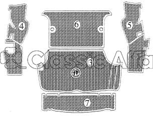 IN060 GT BOOT/TRUNK RUBBER MAT SET - GREY