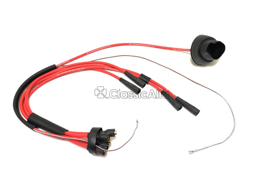 IG003/1 HT LEAD SET - LATE TYPE IN RED SILICONE