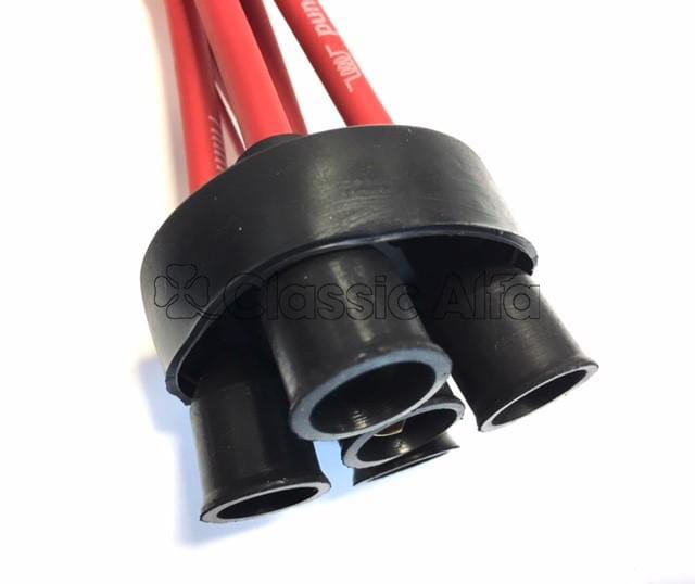 IG003/1 HT LEAD SET - LATE TYPE IN RED SILICONE