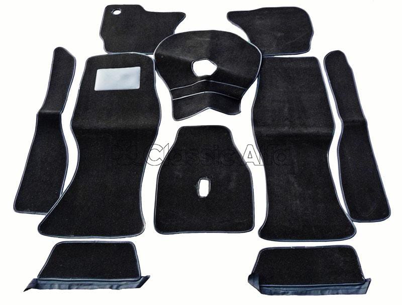 IN244 GT/GTV CARPET SET BLACK - BUDGET LEFT HAND DRIVE, HANGING PEDALS