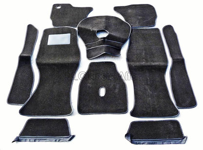 IN244 GT/GTV CARPET SET BLACK - BUDGET LEFT HAND DRIVE, HANGING PEDALS