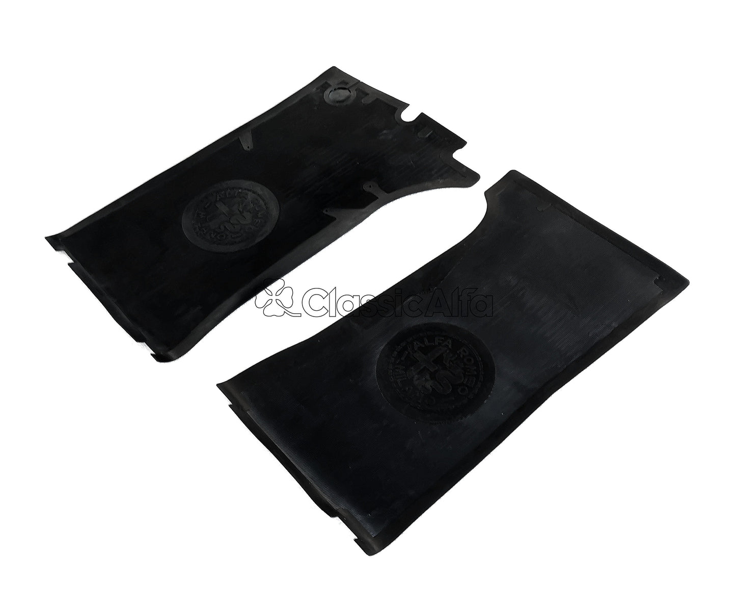 IN070/1 SPIDER 1970-84 RUBBER FLOOR MATS, LHD CARS WITH HANGING PEDALS