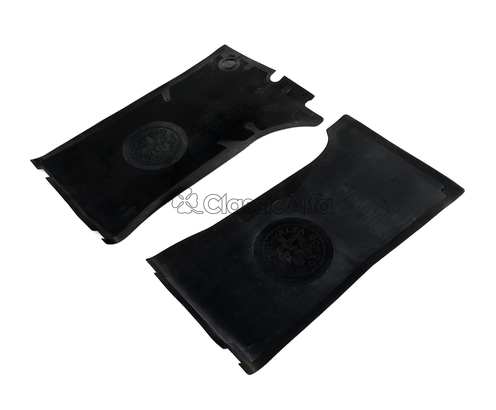IN070/1 SPIDER 1970-84 RUBBER FLOOR MATS, LHD CARS WITH HANGING PEDALS