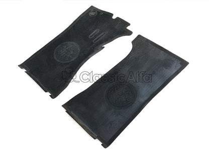 IN070 SPIDER 1966-70 RUBBER FLOOR MATS,  LHD WITH STANDING PEDALS