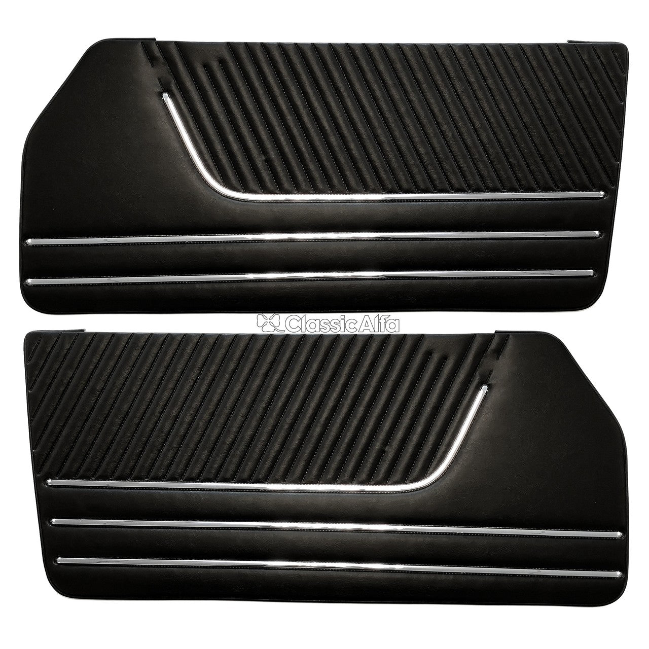 IN076 SPIDER DOOR PANELS 1966-78 BLACK- PAIR LHD & RHD