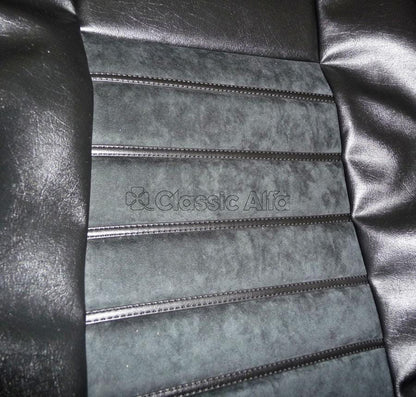 IN090 SPIDER  S4 (1990-93) SEAT COVER - BLACK VINYL & ALCANTARA