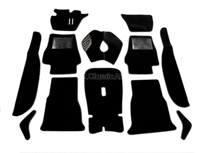 IN268/1 GIULIA SALOON PREMIUM BLACK CARPET SET - LEFT HAND DRIVE STANDING PEDALS