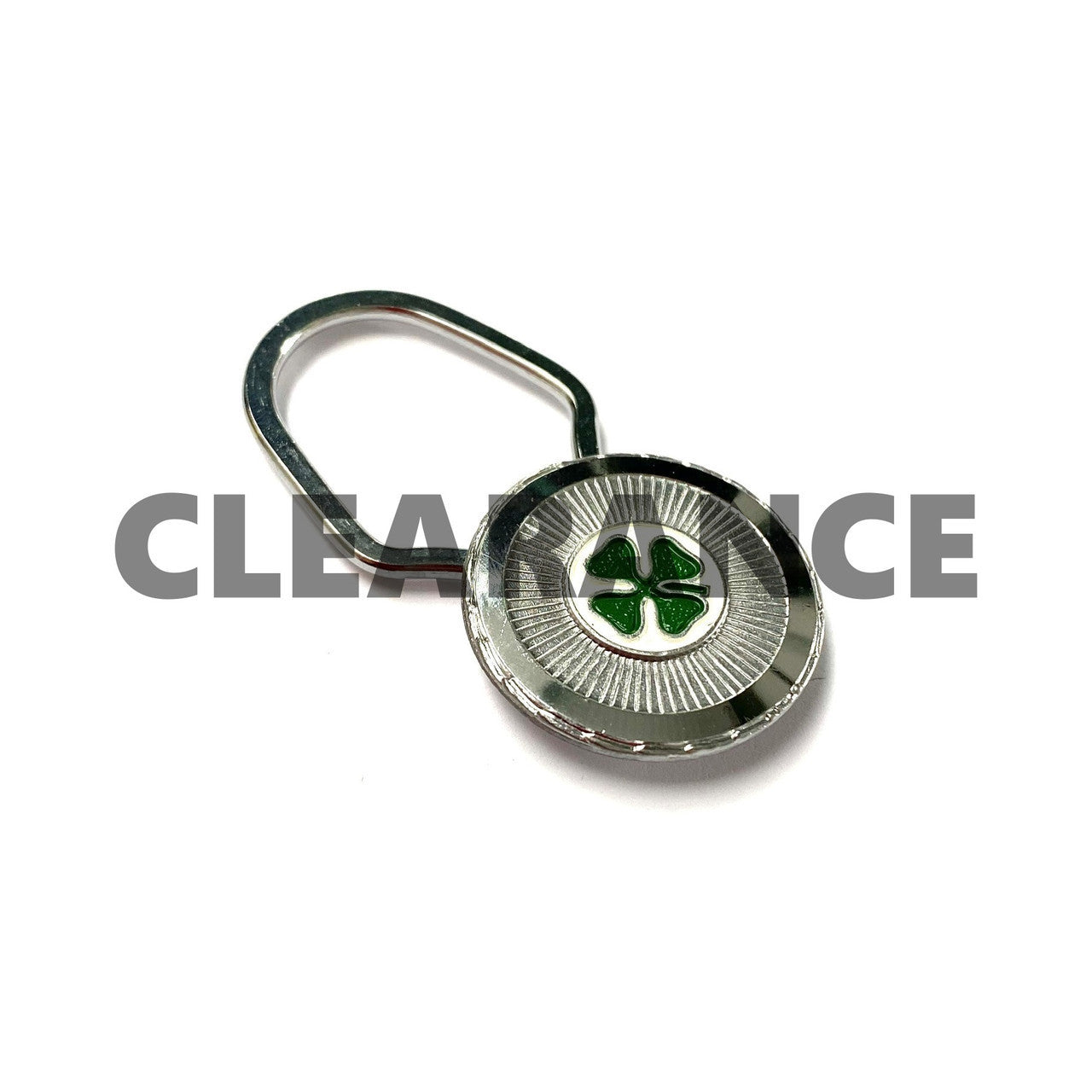 BG091 CLOVERLEAF KEYRING TO CLEAR