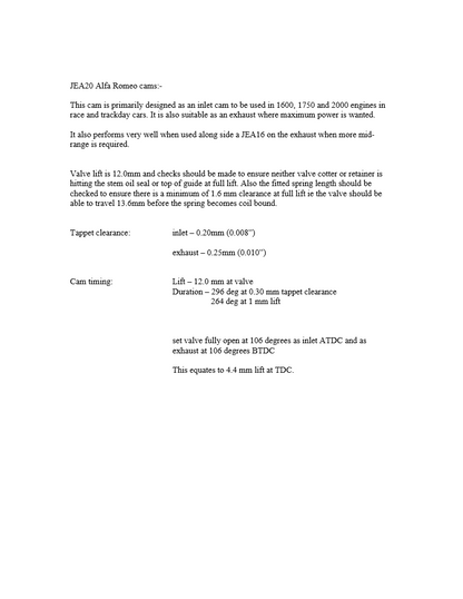 EN524 12mm RACE CAMSHAFT