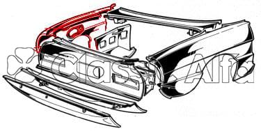 ST057 SPIDER 1970-83 LEFT REAR WING