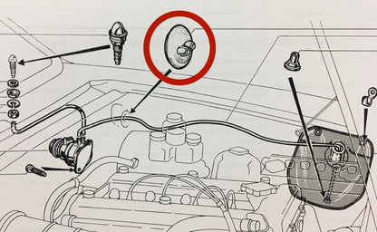 RB133 GTV & GT WIPER MOTOR CABLE & WASHER HOSE GROMMET