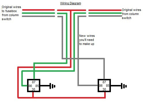 EL066 PAIR OF RELAYS FOR COLUMN SWITCH