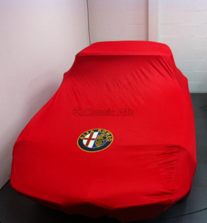 AC115 TAILORED FIT CAR COVER RED. SPIDER 1970-93 (INDOOR USE)