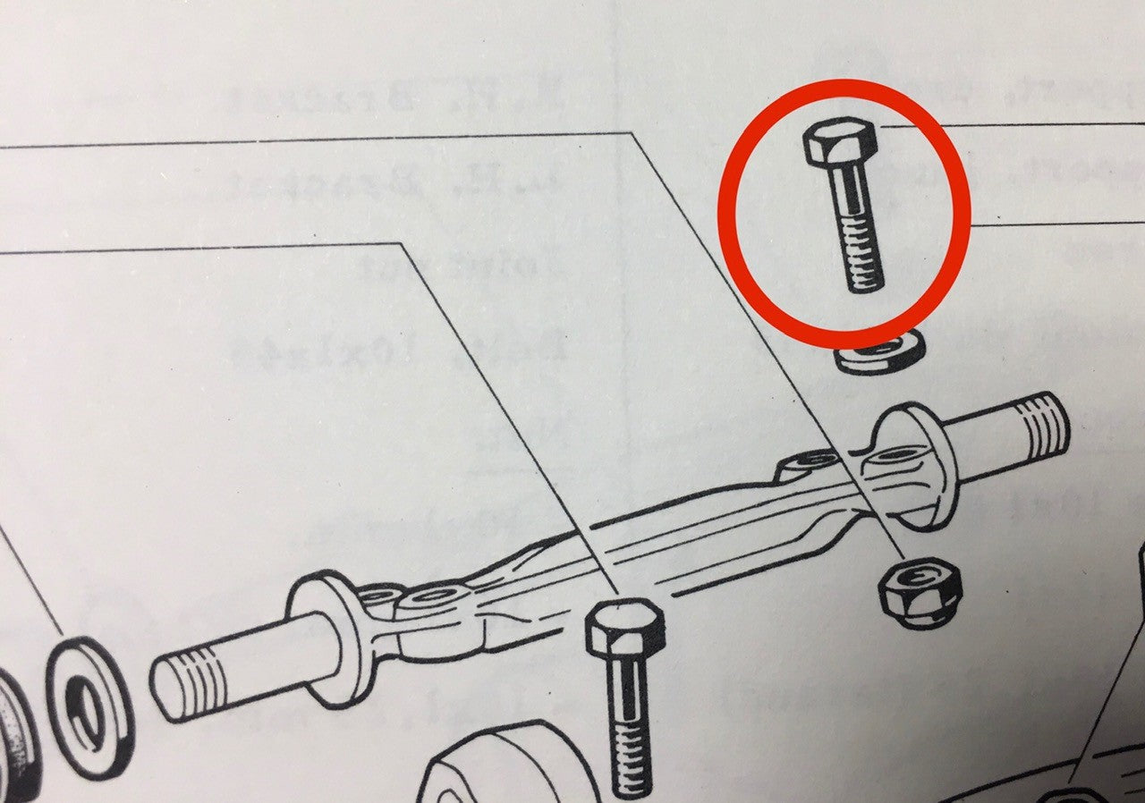 SU148 BOLT WISHBONE TO CHASSIS
