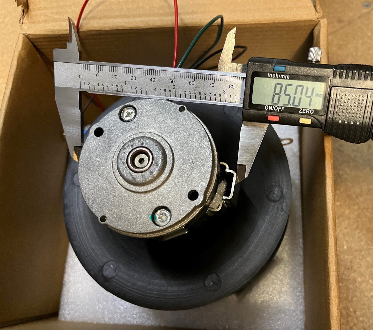 WA021/2 HEATER MOTOR AND FAN - 15.3cm DIAMETER