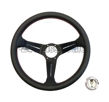 AC152 NARDI "DEEP CORN" LEATHERBOUND STEERING WHEEL